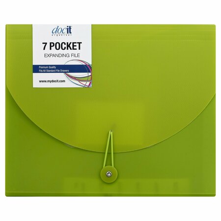 DOCIT DOCK-IT 7 POCKET POLY EXPANDING FILE FOLDER 159719